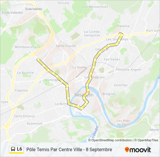 L6 Bus Line Map