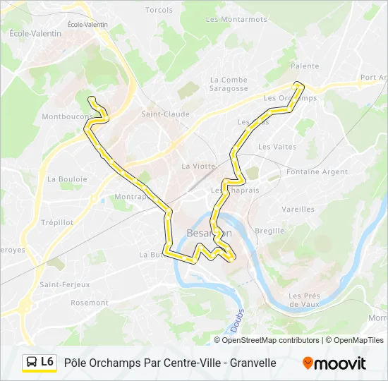 L6 Bus Line Map