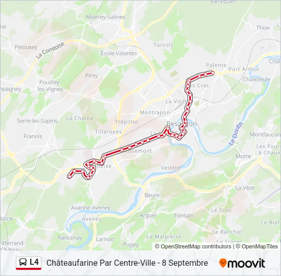 L4 Bus Line Map