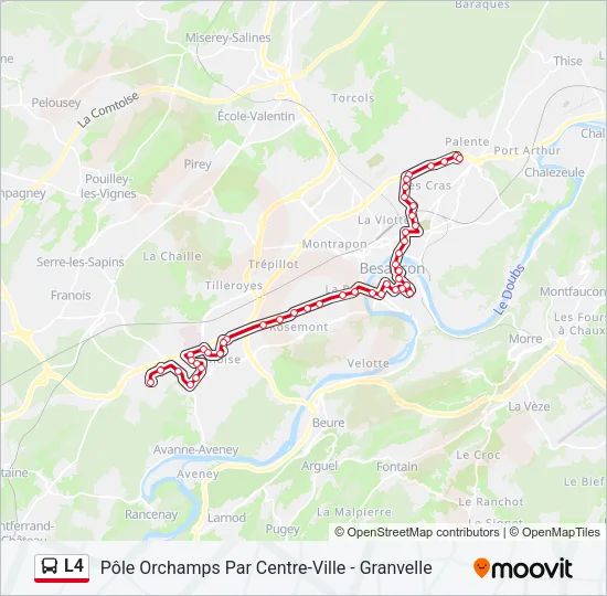 L4 Bus Line Map