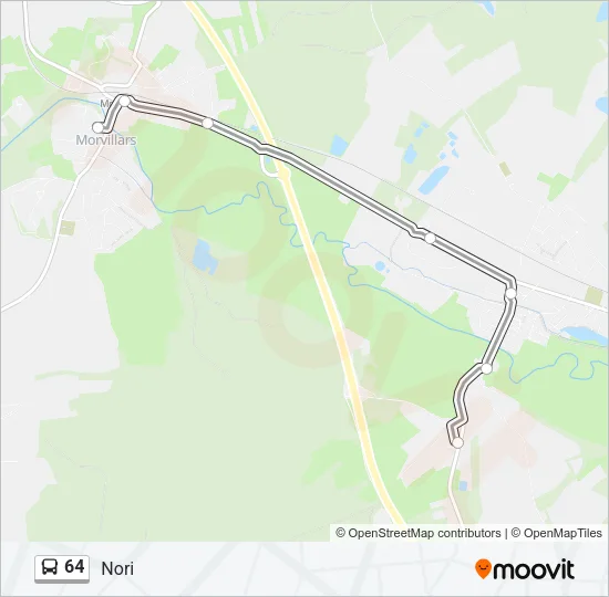 64 Bus Line Map