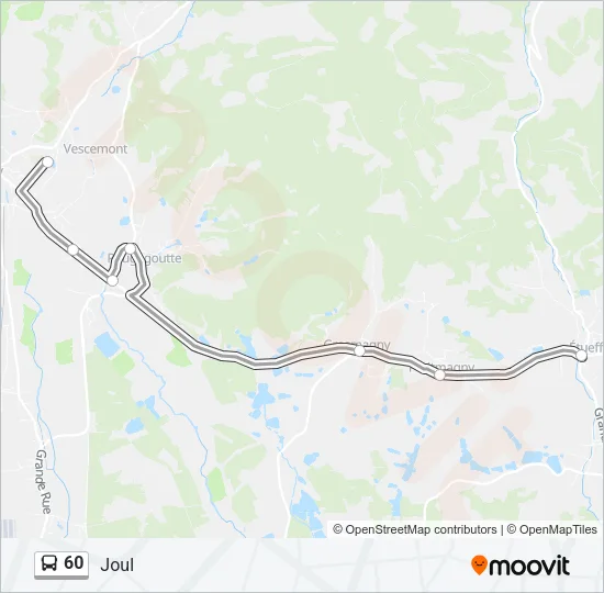 60 Bus Line Map