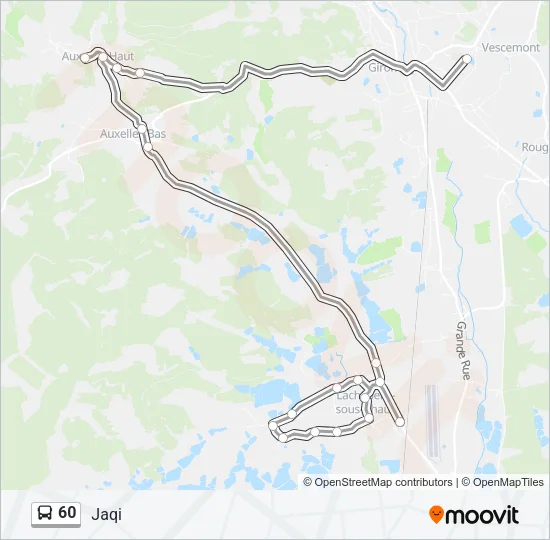 60 Bus Line Map
