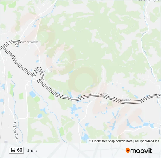 60 Bus Line Map