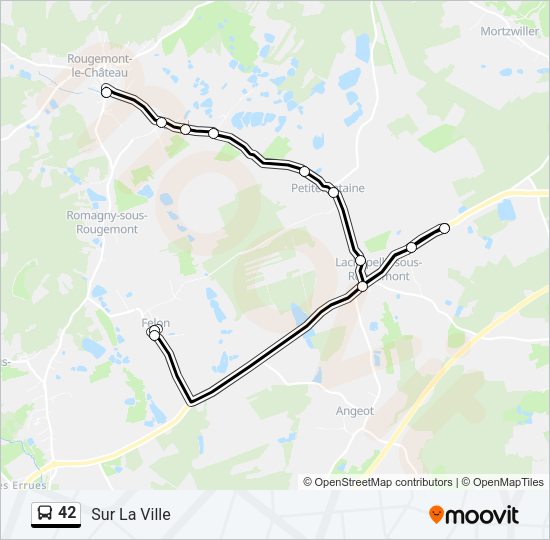 Línea 42: horarios, paradas y mapas - Sur La Ville (Actualizado)