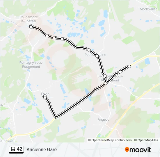 42 Bus Line Map