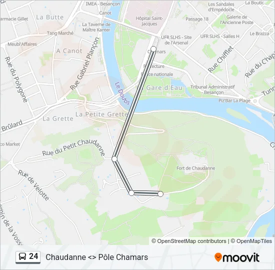 24 Bus Line Map