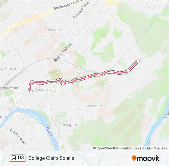 D3 Bus Line Map