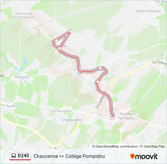 D240 Bus Line Map