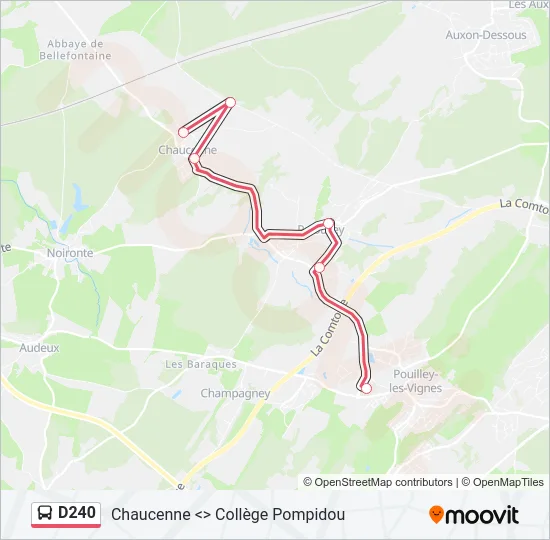 D240 Bus Line Map