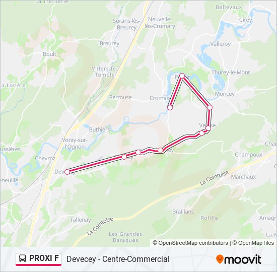 PROXI F bus Line Map