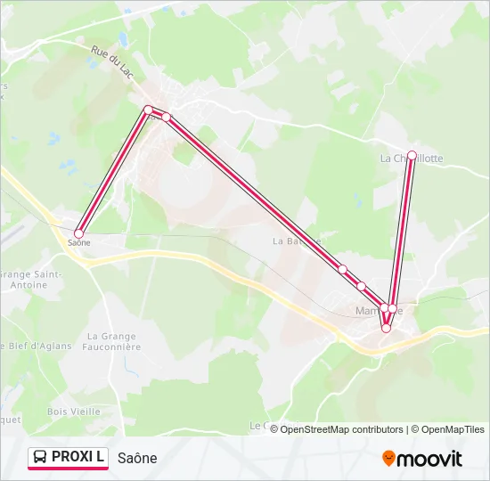 PROXI L Bus Line Map