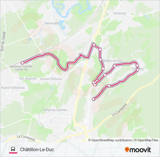 PROXI TGV 2 Bus Line Map