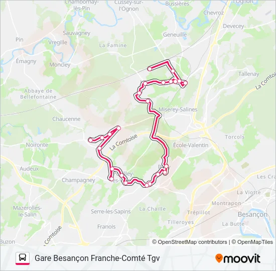 PROXI TGV 3 Bus Line Map