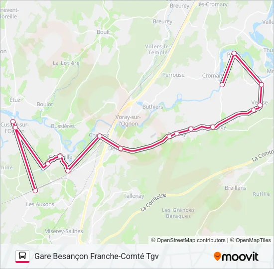 PROXI TGV 4 Bus Line Map