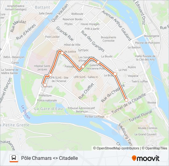 GINKO CITADELLE bus Line Map