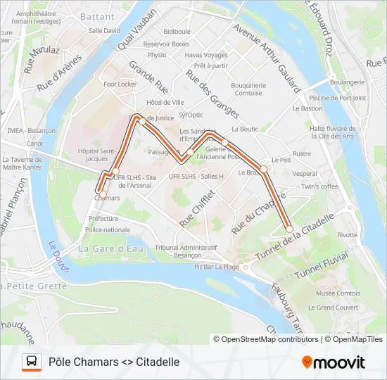 GINKO CITADELLE Bus Line Map