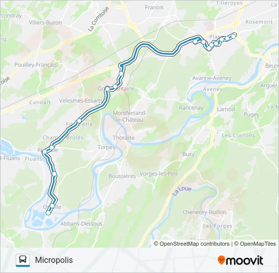 GINKO OSSELLE PLAGE Bus Line Map