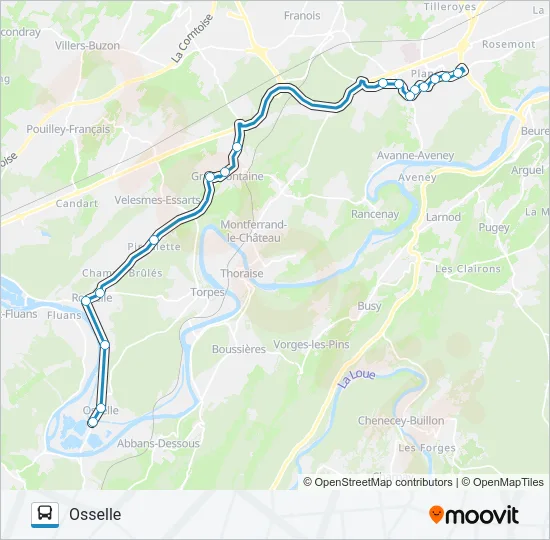 GINKO OSSELLE PLAGE Bus Line Map