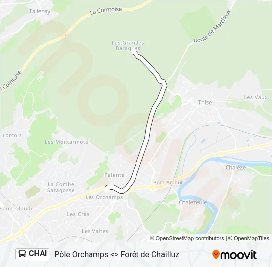 CHAI Bus Line Map