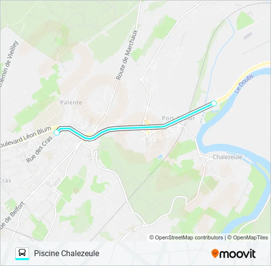 GINKO PISCINE Bus Line Map