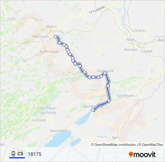 C5 Train Line Map