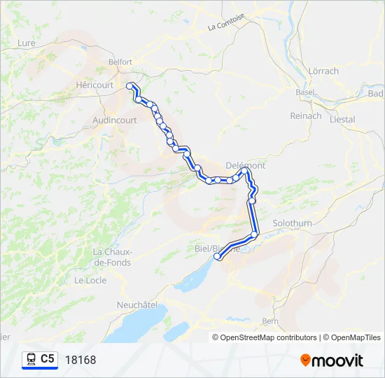 C5 Train Line Map