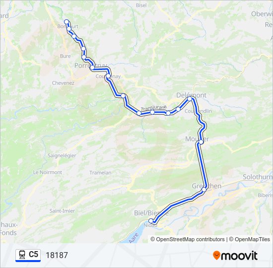 c5 Route: Schedules, Stops & Maps - 18181 (Updated)