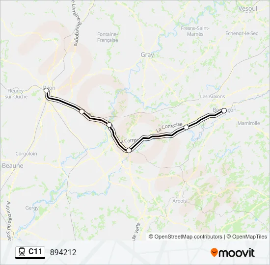 C11 Train Line Map