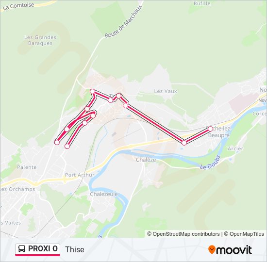 PROXI O bus Line Map