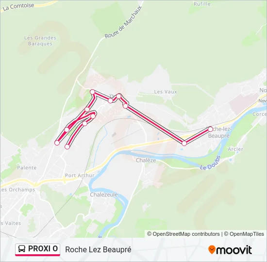 PROXI O Bus Line Map
