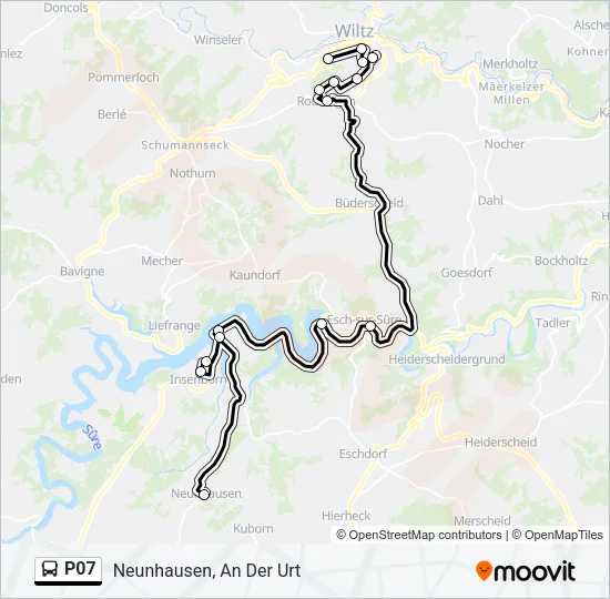P07 Bus Line Map