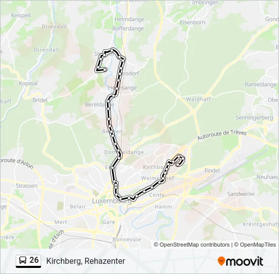 26 Bus Line Map