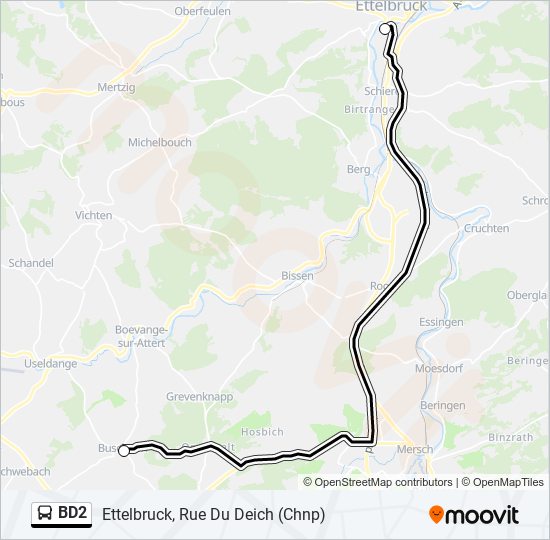 BD2 bus Line Map