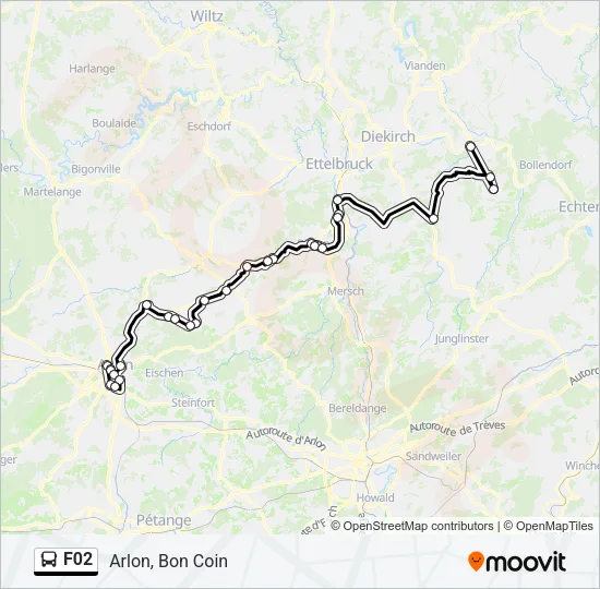 F02 Bus Line Map