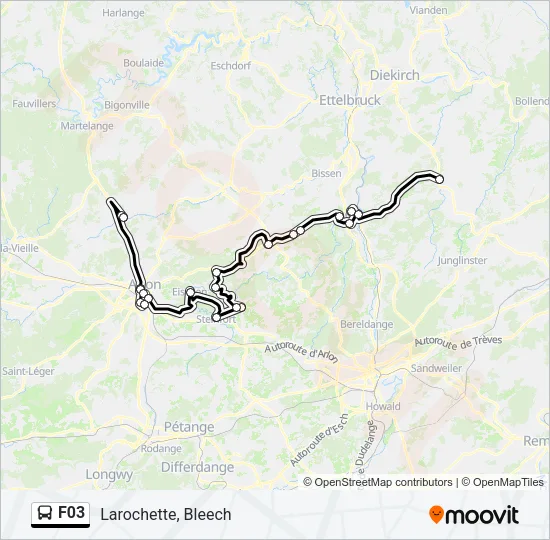 F03 Bus Line Map