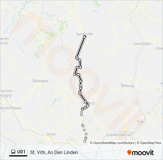 U01 Bus Line Map