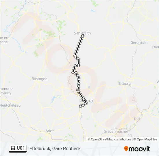 U01 Bus Line Map