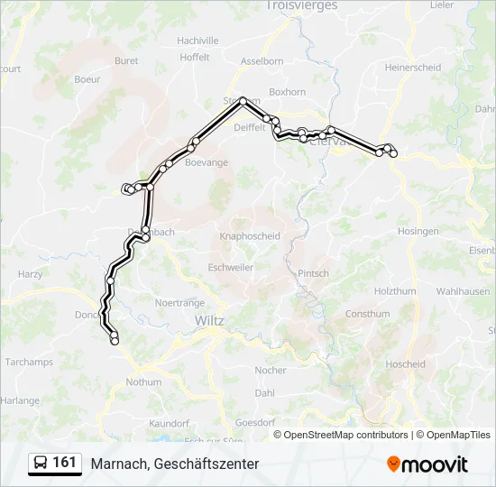 161 Bus Line Map