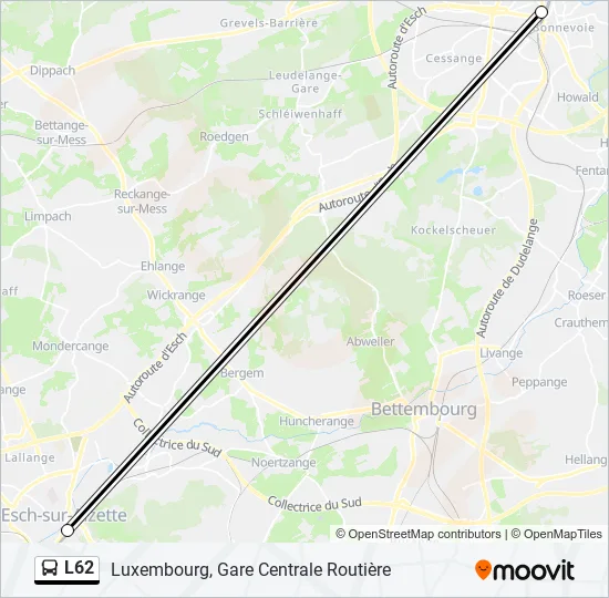 L62 Bus Line Map