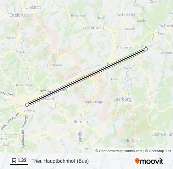L32 Bus Line Map