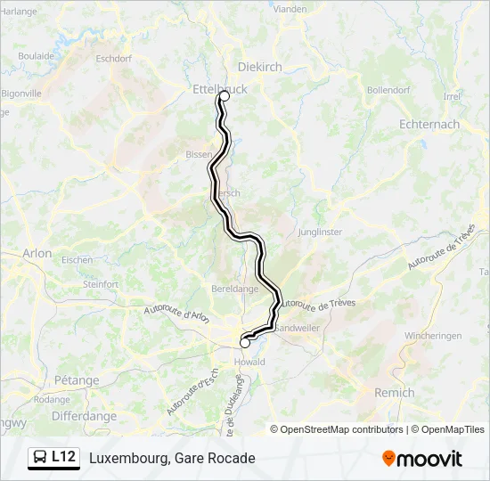 L12 Bus Line Map