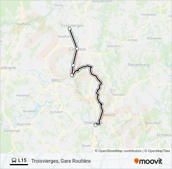 L15 Bus Line Map