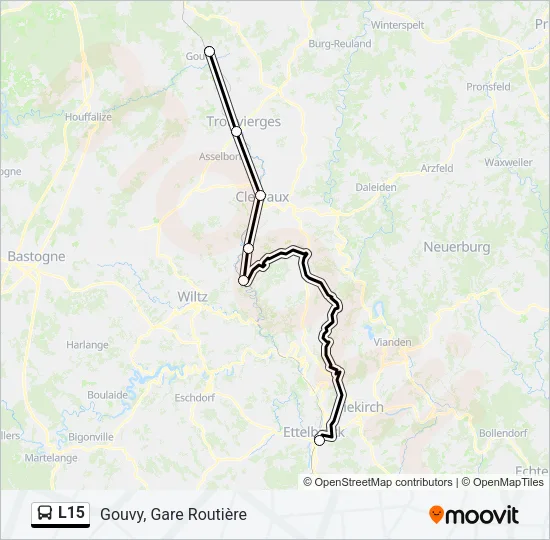 L15 Bus Line Map