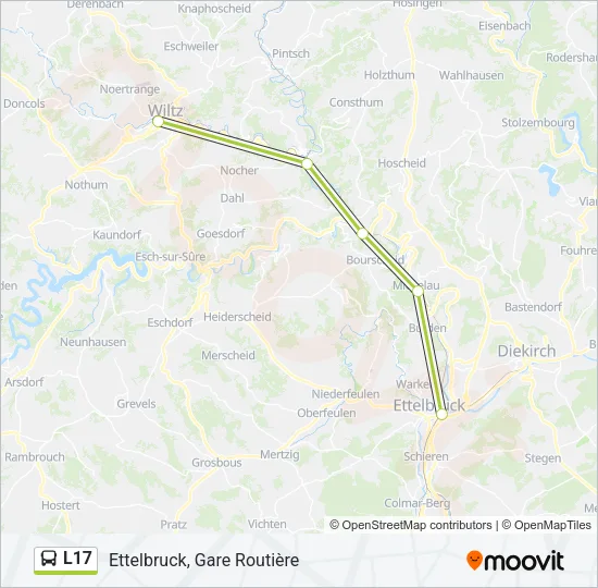 L17 Bus Line Map
