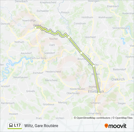 L17 Bus Line Map