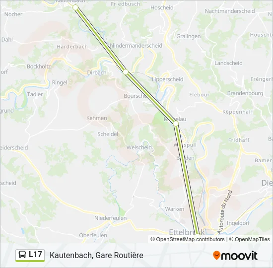 L17 Bus Line Map