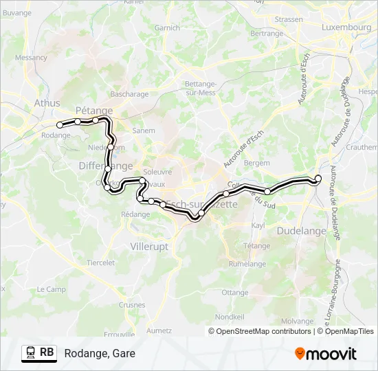 RB Train Line Map
