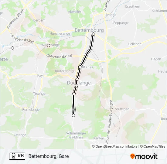 RB Train Line Map