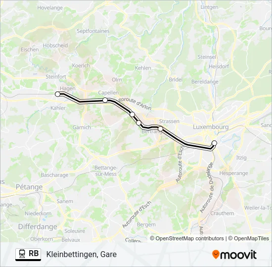 RB Train Line Map